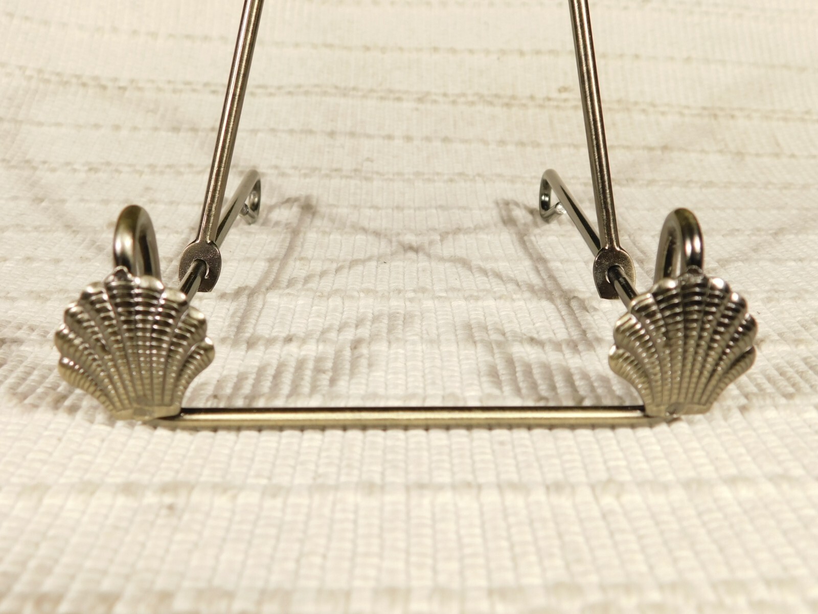 Easel Display Stand Metal Medium Size Adjustable Sea Shell Design