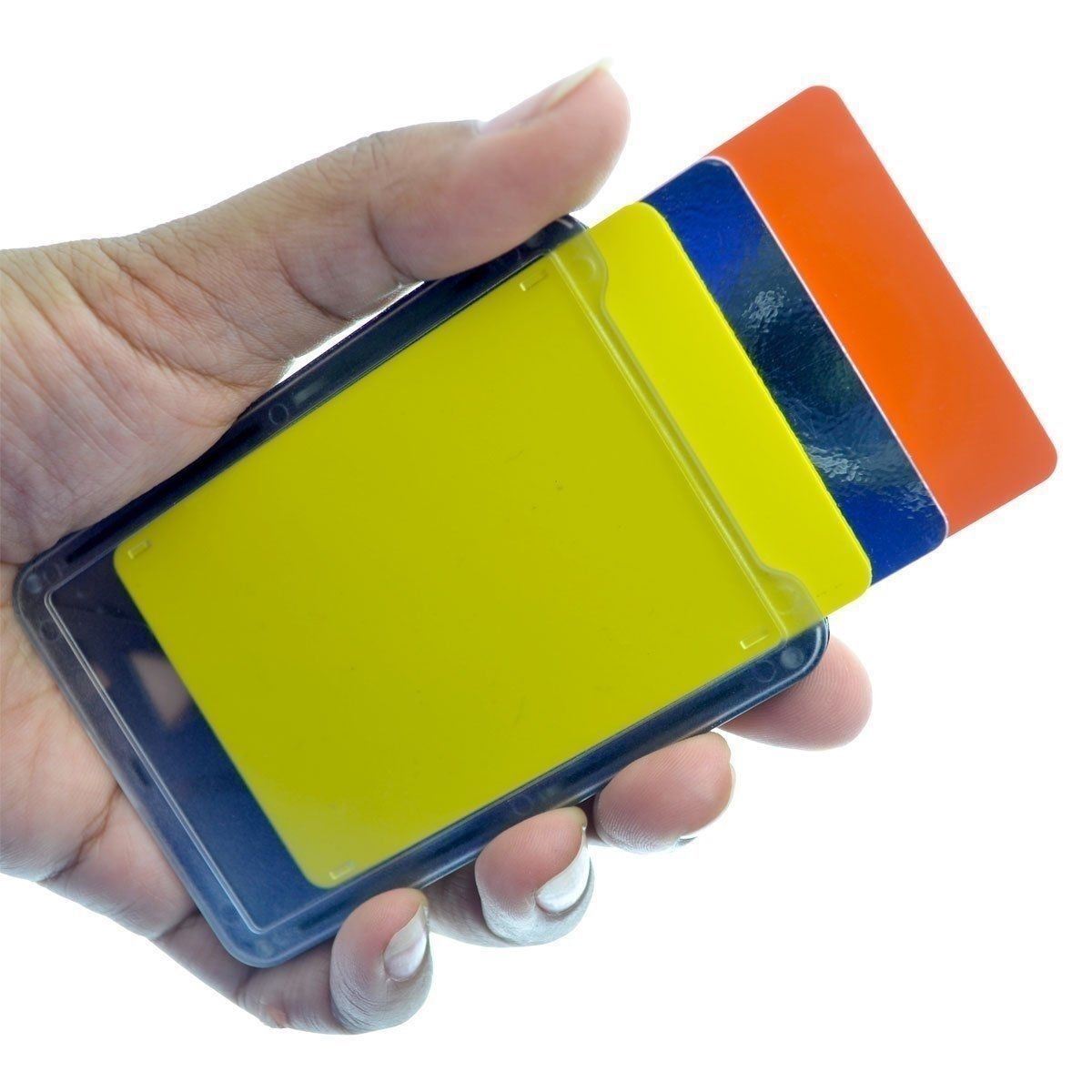 Specialist ID 3 Card Heavy Duty Plastic Badge Holder with Lanyard - Top Load