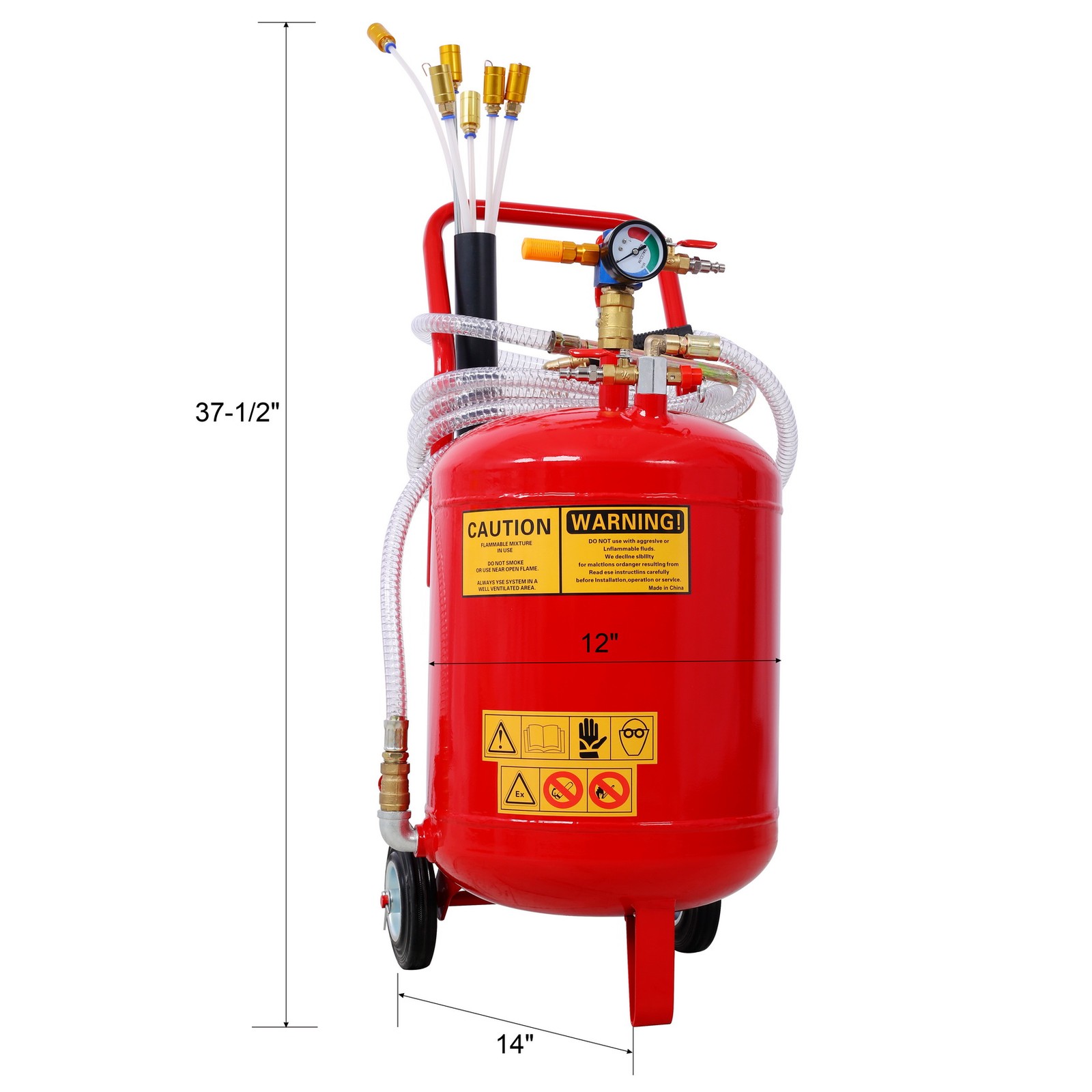 Moible 24L 6 Gallon Air Pneumatic Fluid Evacuator Oil Extractor Drain Tank PRO