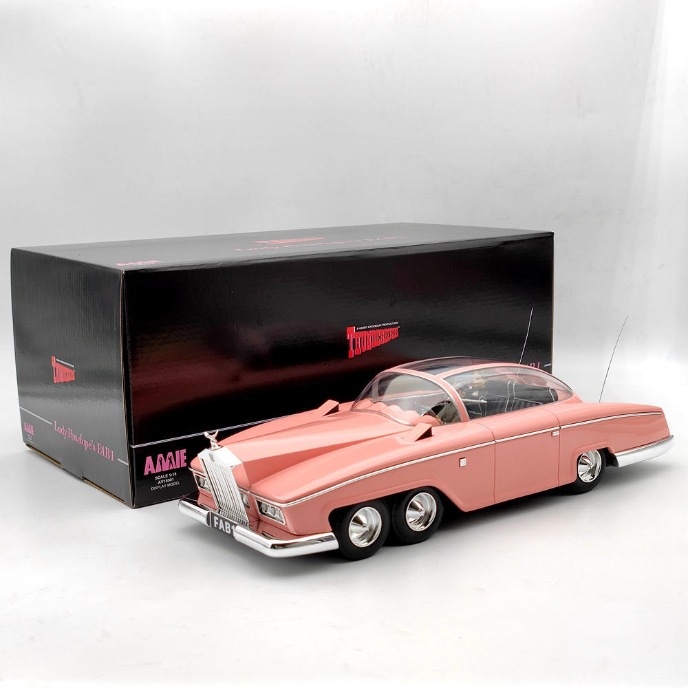 1/18 AMIE Rolls Royce Lady Penelope's Thunderbirds FAB 1 Resin Models Car Gifts