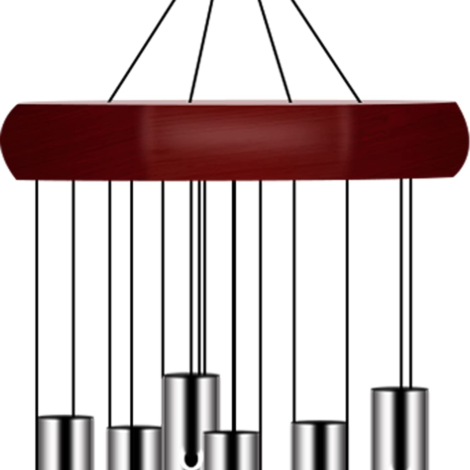 28" Wind Chimes Large Deep Tone Chapel Bells 6 Tubes Outdoor Garden Home Decor