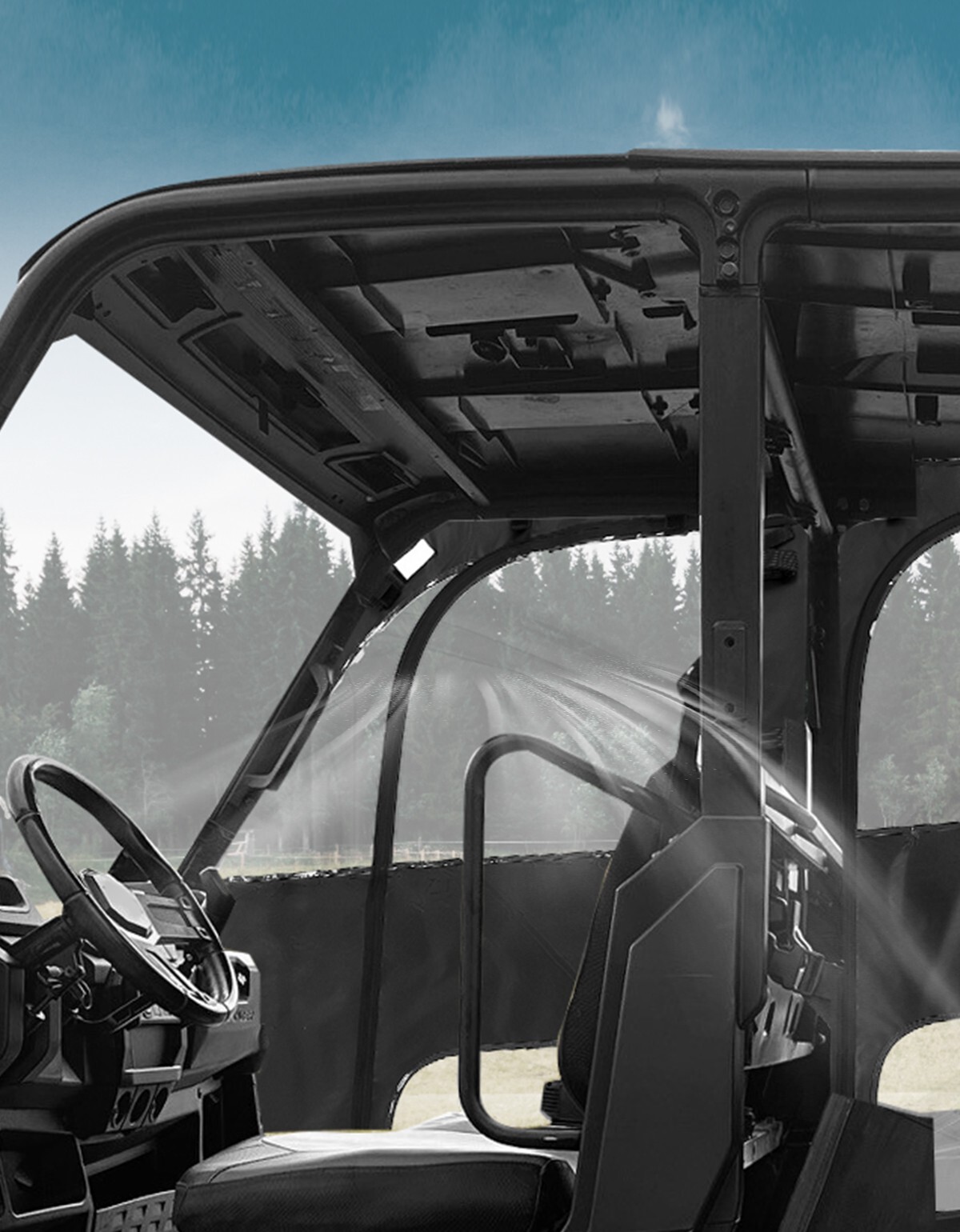 UTV Soft Cab Enclosure Full Door for Polaris Ranger CREW XP 1000 19-24
