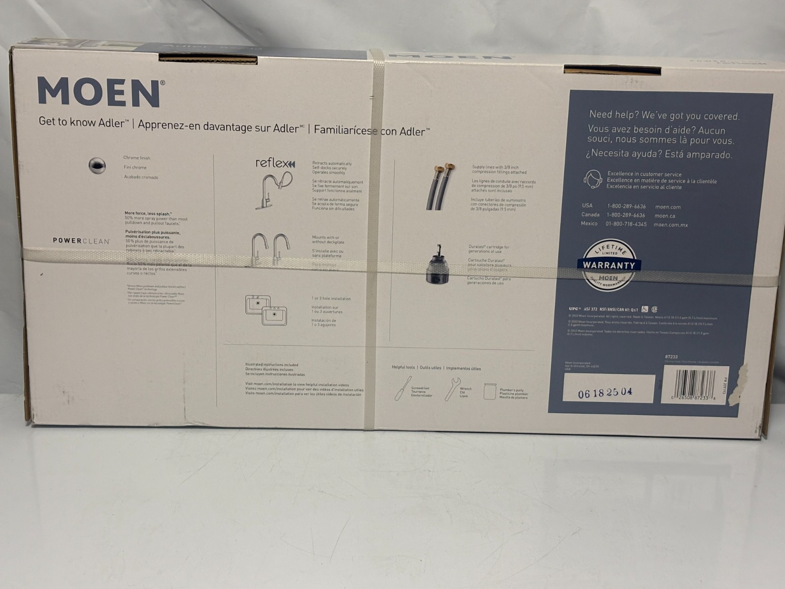 Moen Adler Chrome Single Handle Deck-mount Pull-down Kitchen Faucet with Sprayer