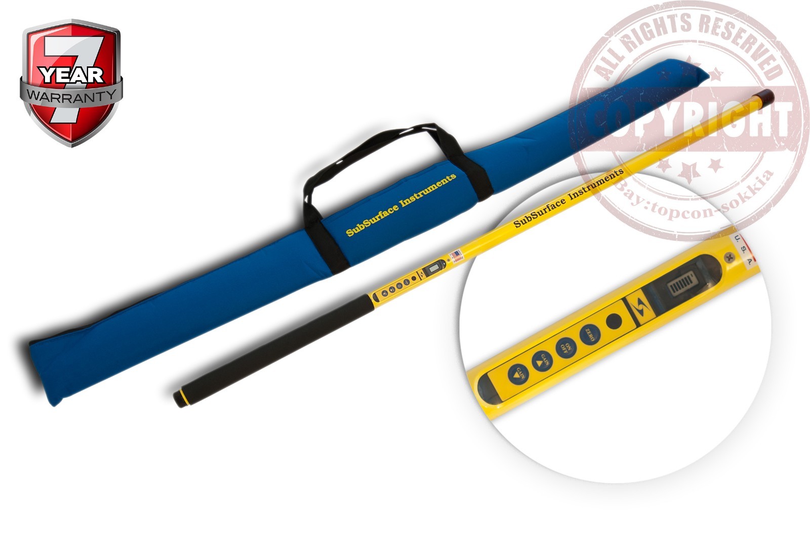 SUBSURFACE ML-3 SURVEYORS MAGNETIC LOCATOR,PIN FINDER,LEICA,TOPCON,TRIMBLE