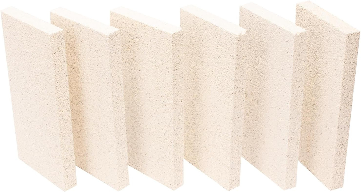 18 Pieces Insulating Fire Brick for Ovens, Kilns, Blacksmith, Fireplaces, Forges