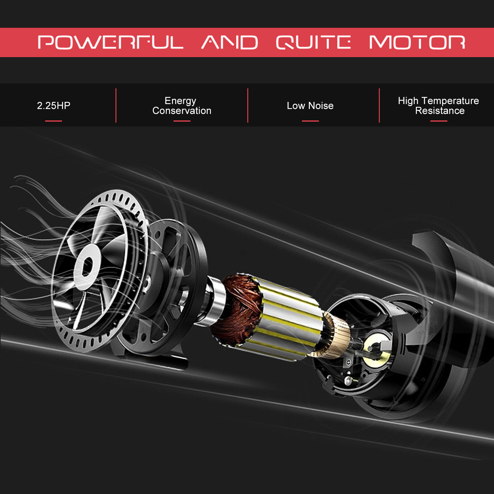 SuperFit 2 in 1 Folding Exercise Treadmill 2.25HP W/ Speaker Remote Red