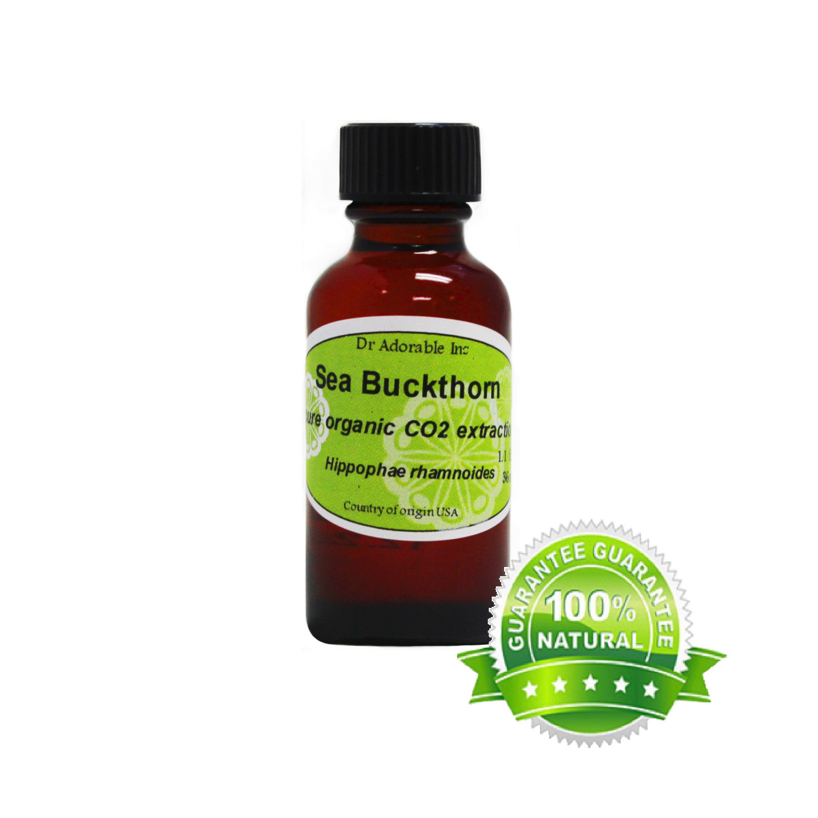 ORGANIC SEA BUCKTHORN CARRIER 100% PURE NATURAL OIL 1oz 2 oz 4 oz -UP TO 1 GALLO