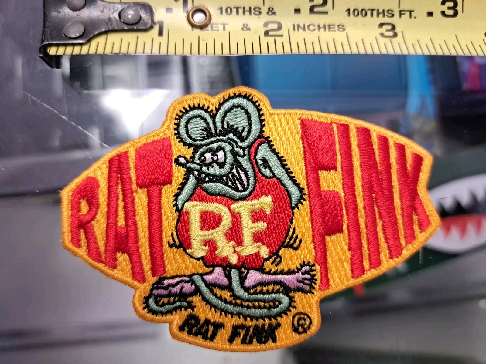 Rat Fink Patch 3.5" Hot Rod Iron On Ed "Big Daddy" Roth Officially Licensed