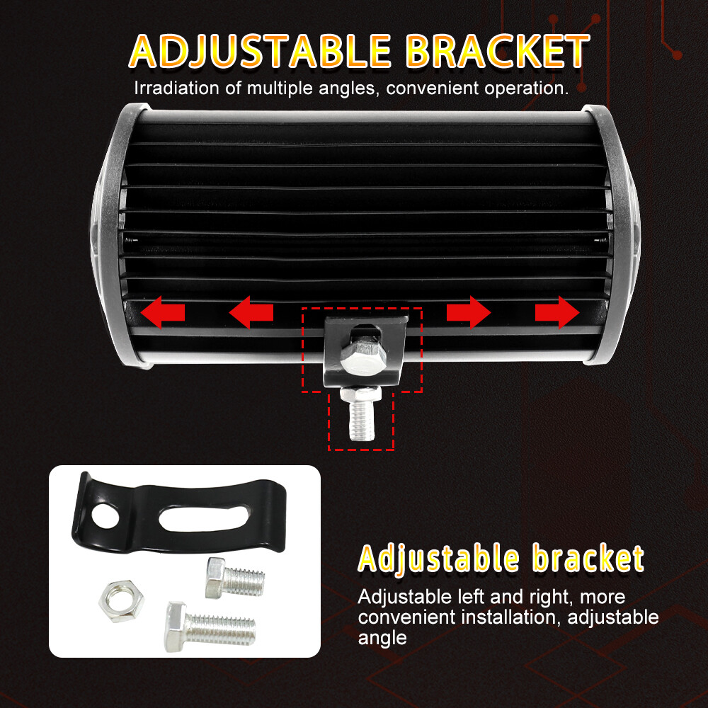 2x 7inch 20000LM LED Work Light Bar Flood Spot Pod Offroad Fog Driving ATV Truck