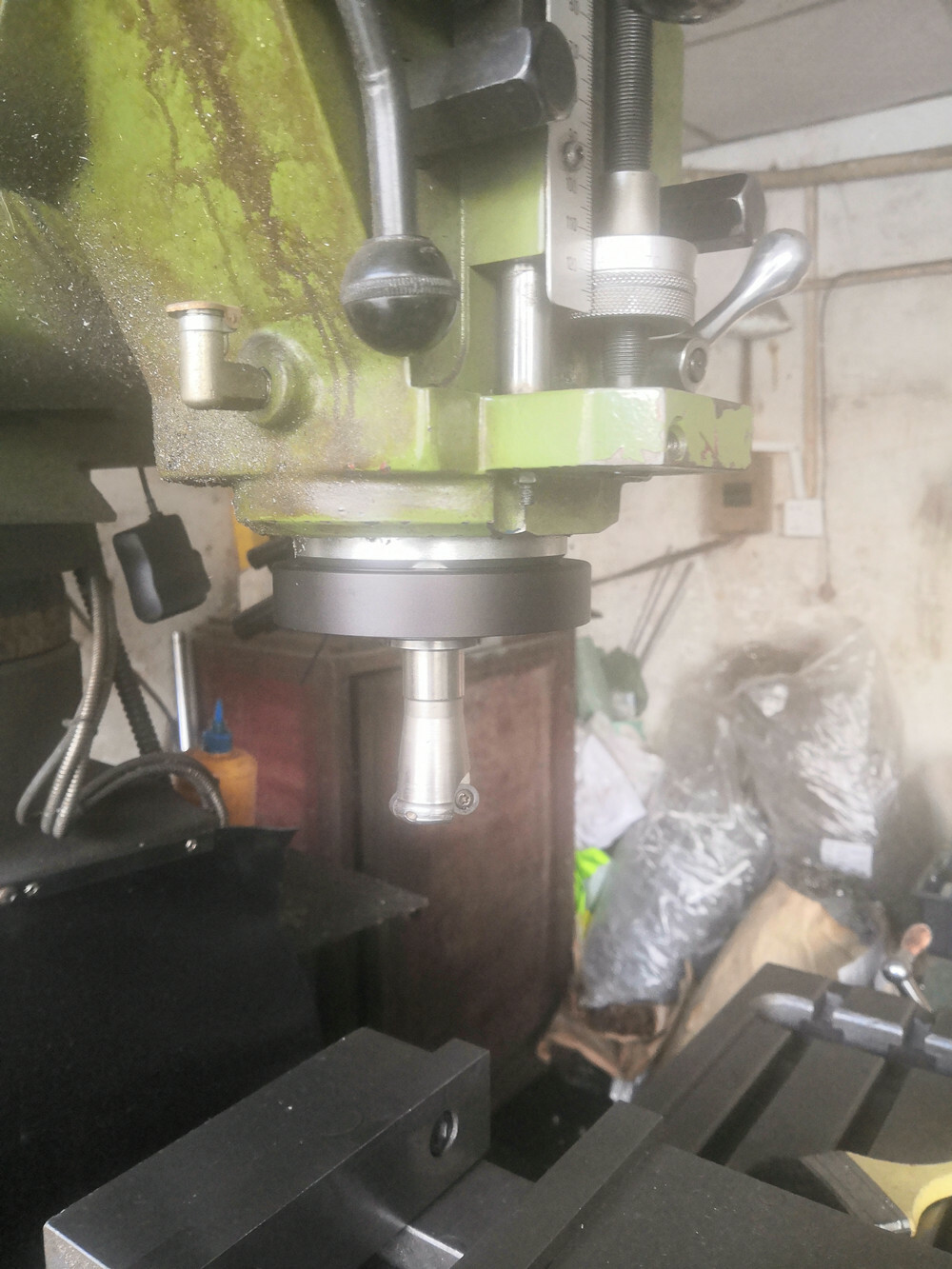 SPINDLE LIGHT MILL ROUTER LATHE MILL SPINDLE QUILL MOUNTED LAMP LED RING LIGHT