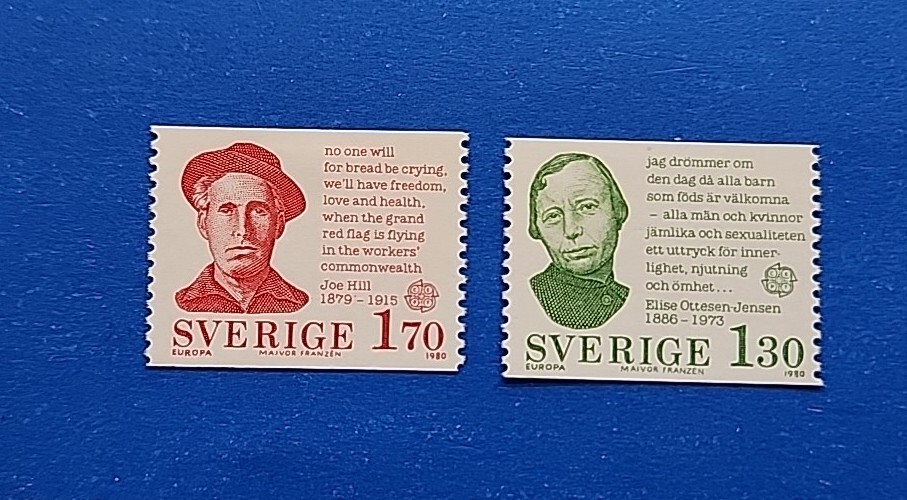 Sweden Stamps, Scott 1324-1325 Complete Set MLH