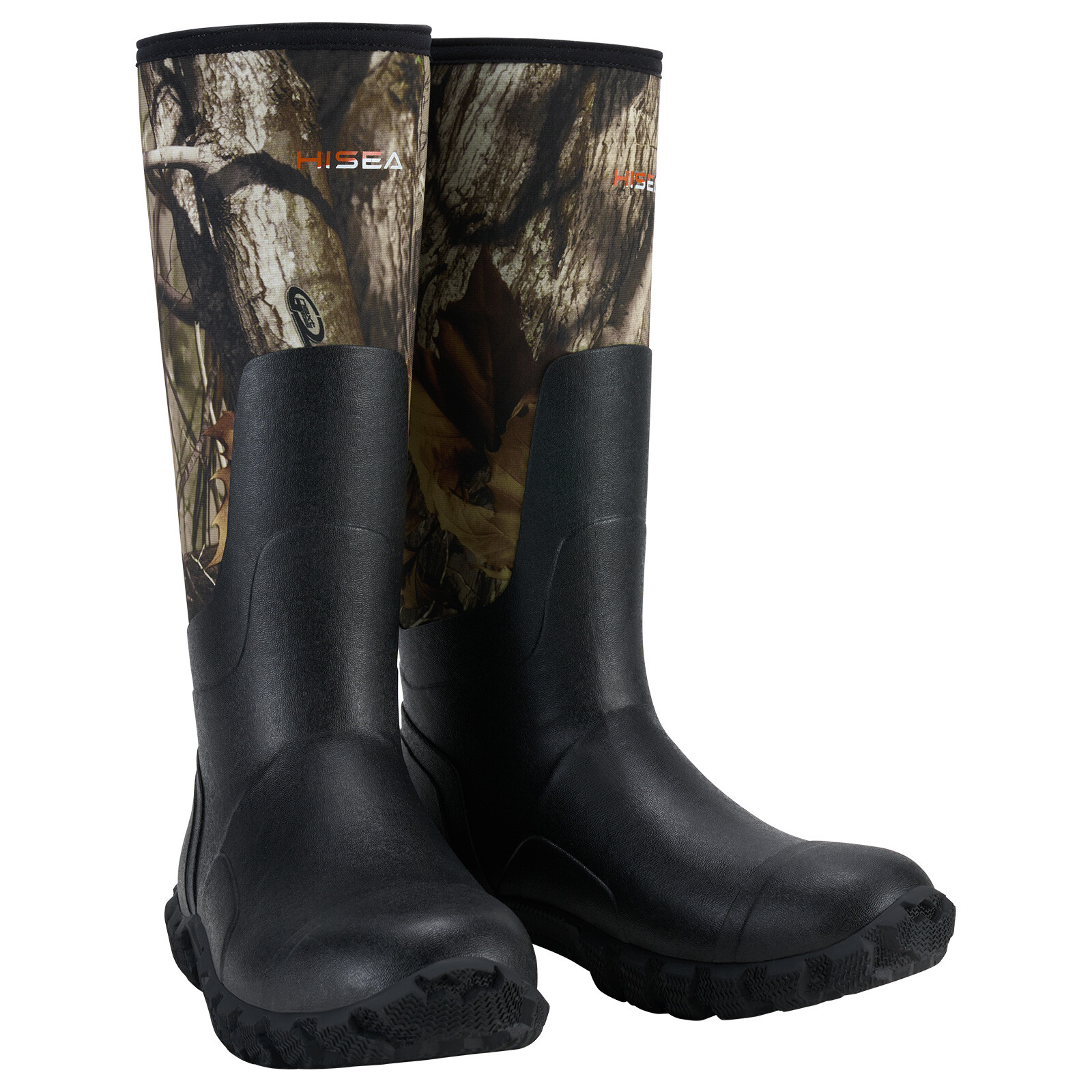 HISEA Men Chore Work Boots Waterproof Insulated Rubber Muck Boots Hunting Boots