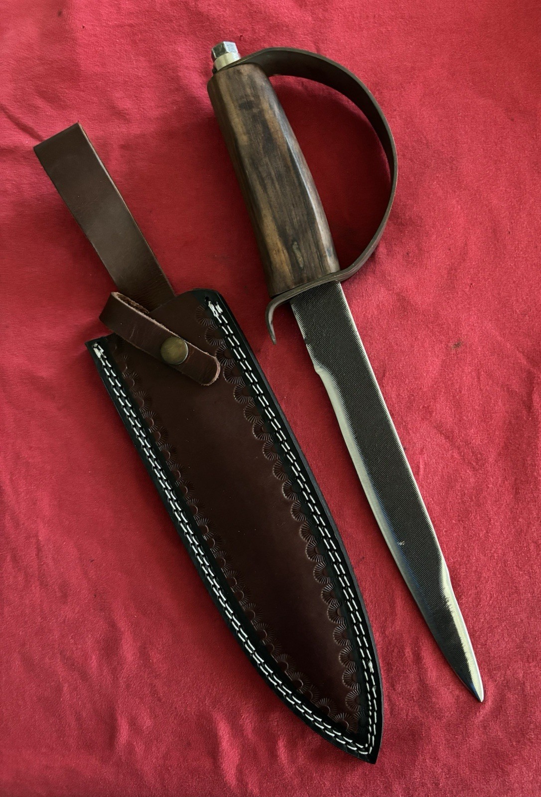 Civil War Reenactment Bowie Knife Brass Handle 9.25 Blade
