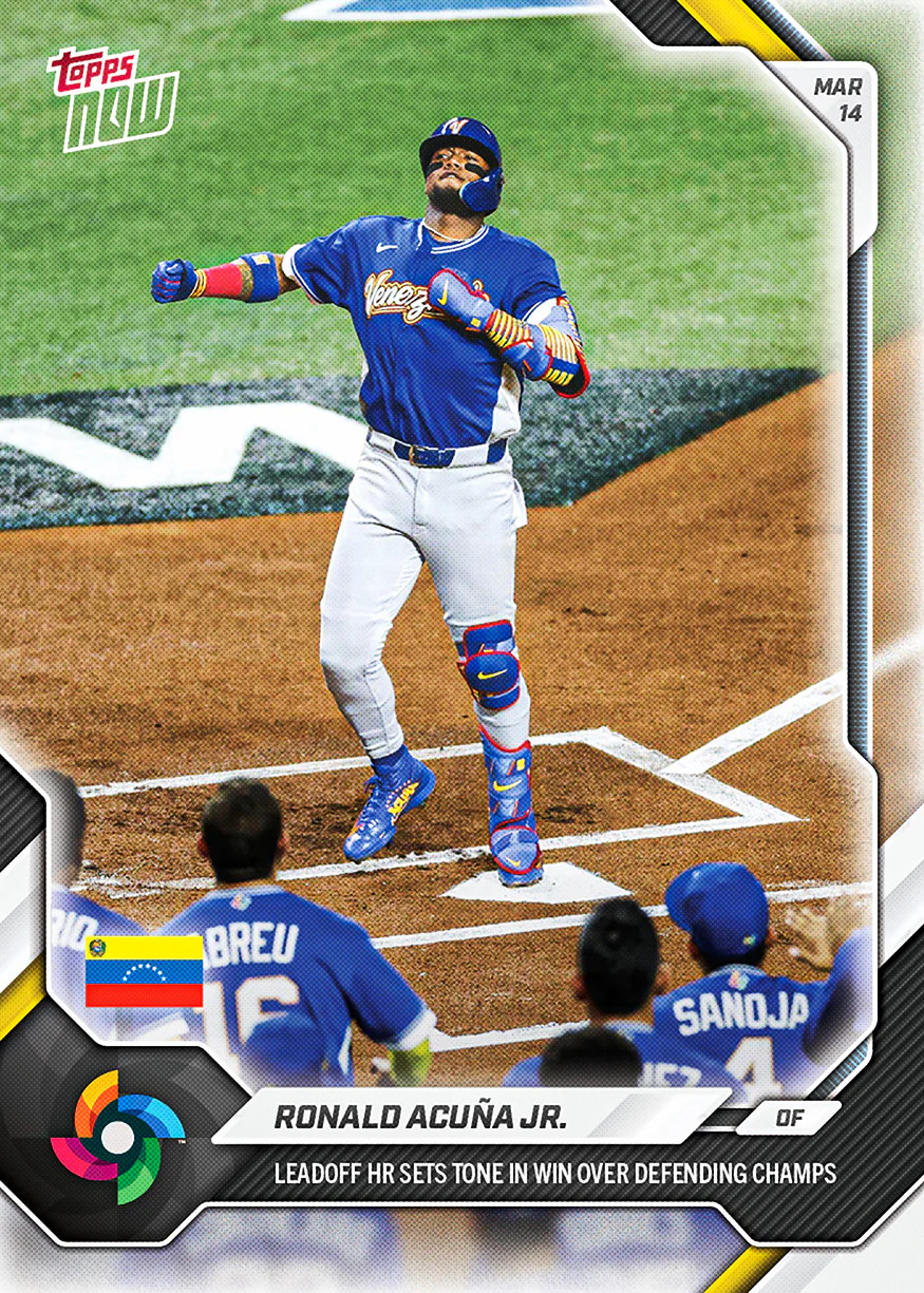 4-Card Bundle 2026 WBC World Baseball Classic MLB Topps NOW Cards 31-34 Presale