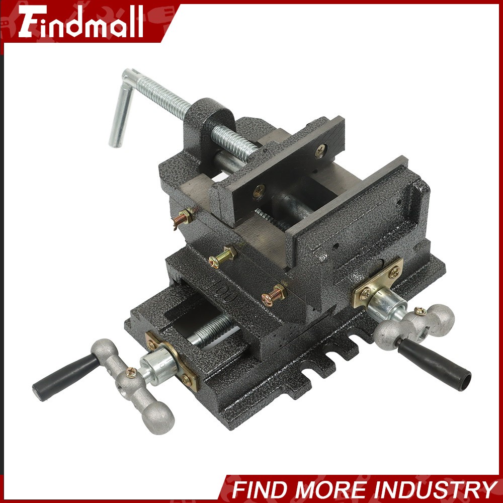 Findmall 4In Cross Drill Press Vise X-Y Clamp Machine Slide Metal Milling 2 Way