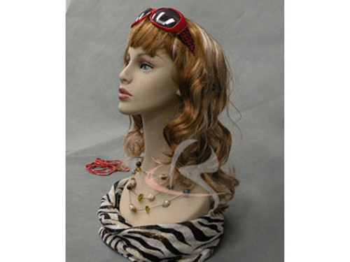 2PCS Female Mannequin Head Bust Wig Hat Jewelry Display #MD-HelenF3 X2