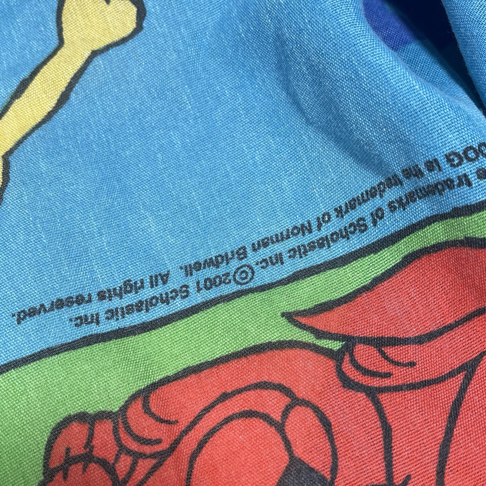 Vintage Clifford Big Red Dog Sheet Toddler Fitted Dan River 2001 Scholastic S1