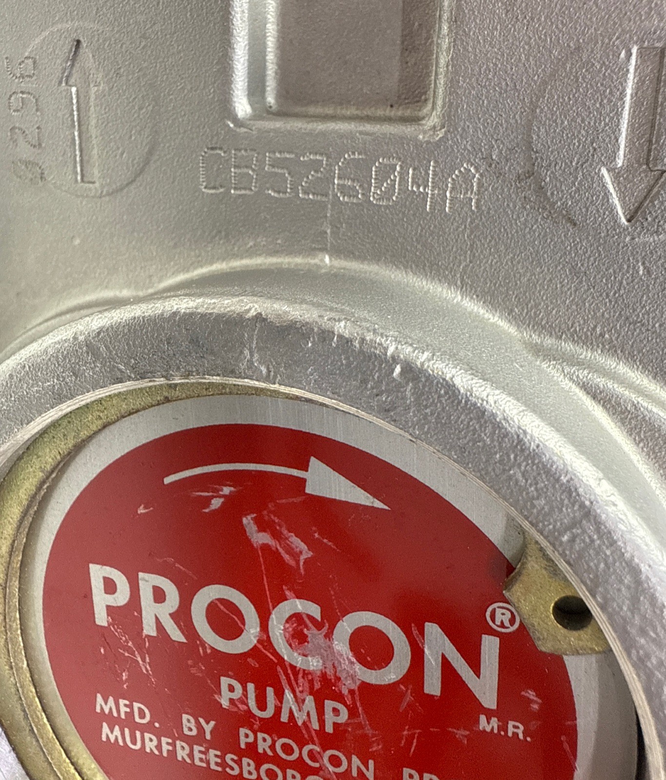 Procon CB52604A Rotary Vane Pump, Stainless Steel USA 2i