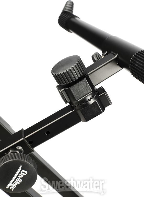 On-Stage Stands KS7292 Double-X Ergo Lok Keyboard Stand with 2nd Tier