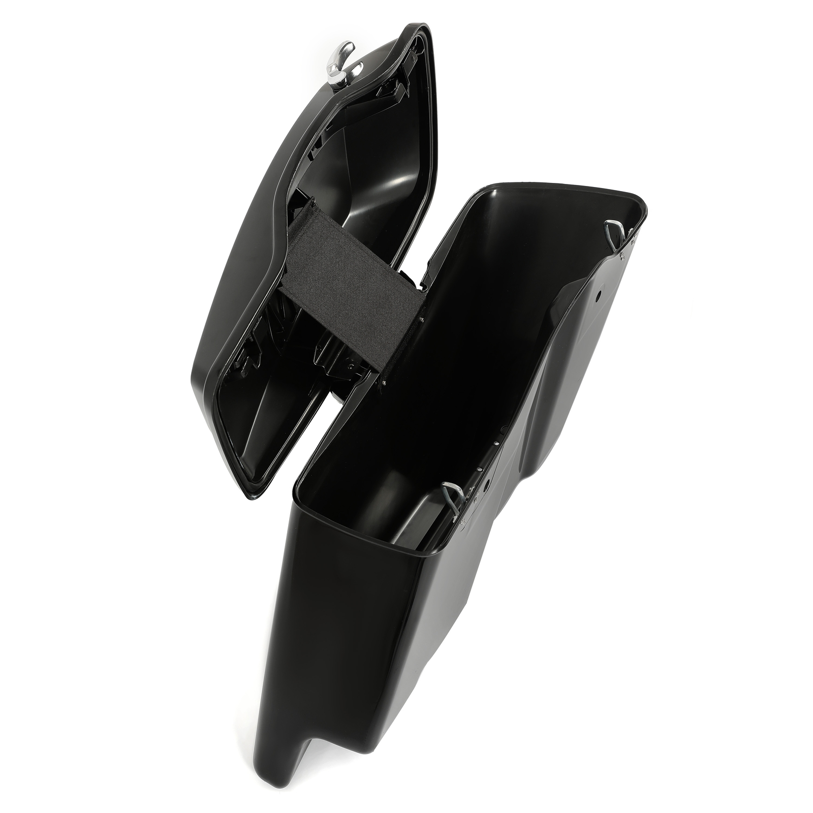 5" Stretched Extended Hard Saddle bags For Harley Road King Street Glide 2014-24