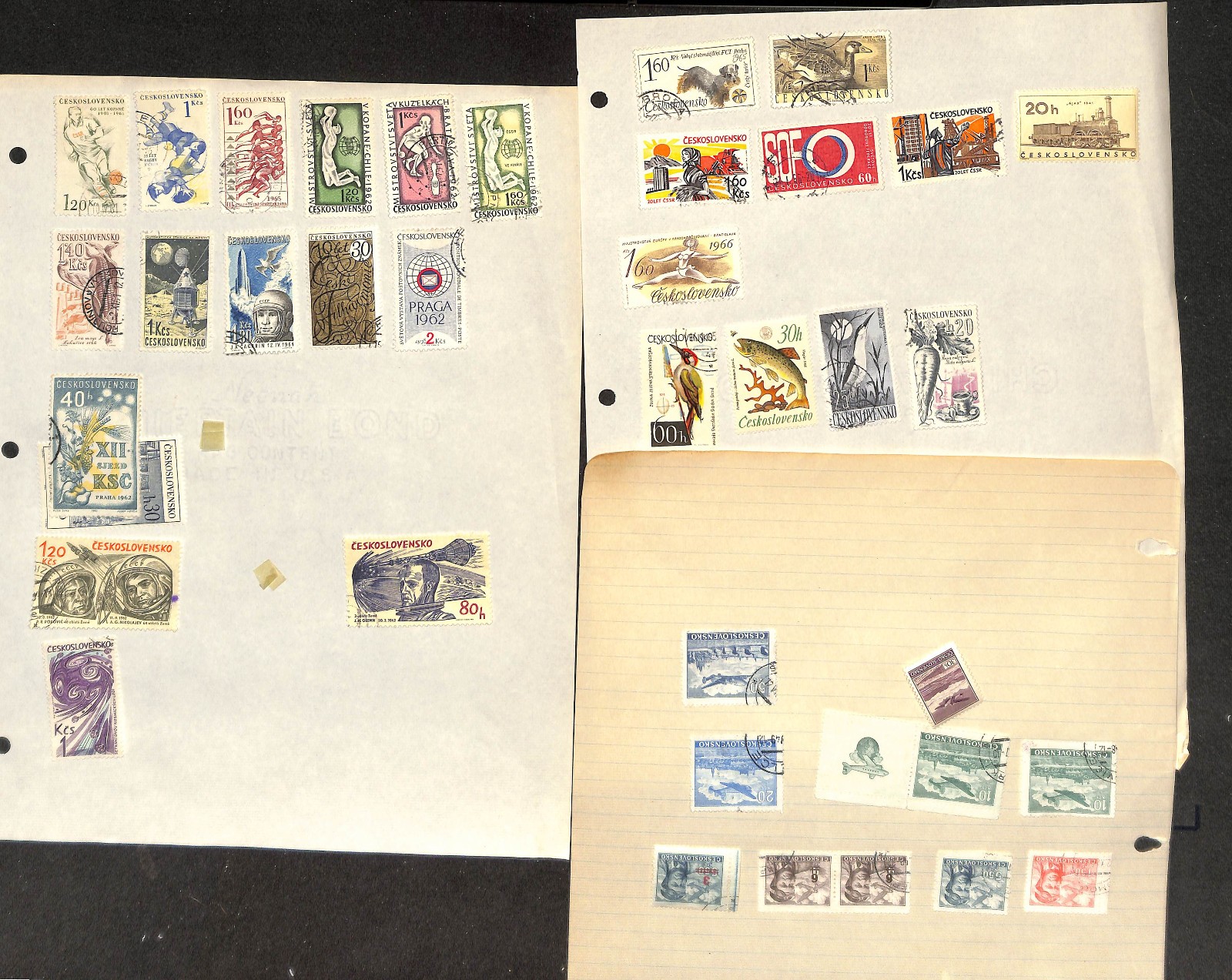 Czechoslovakia Stamp Collection on 42 Pages, 1918-1960 (BR)