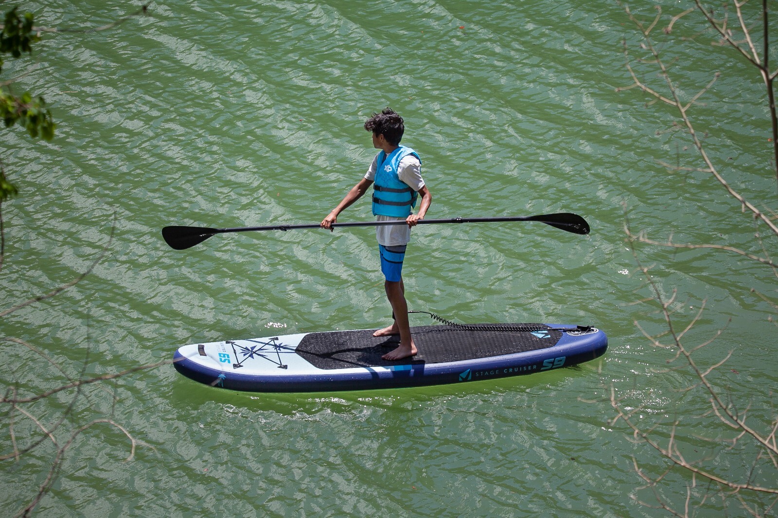 STAGE 2SIDE Double-Sided Paddleboard Paddle - 100% Carbon Fiber + 100% CF BLADES