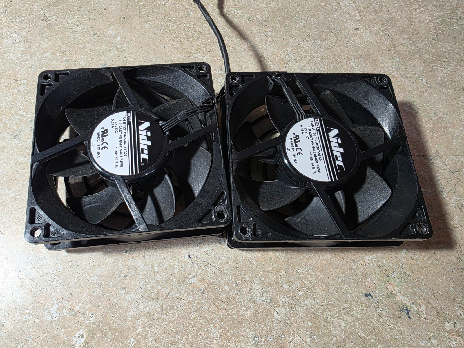 HP Z840 Workstation rear fan assembly 644315-001 683764-001 ships quik