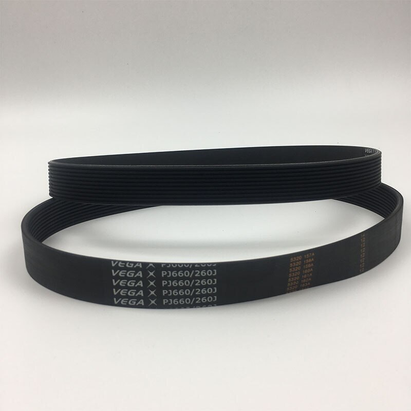 Motor Belt VEGA Belt 260J PJ660 10 ribs Drive Belt Pulley Belt