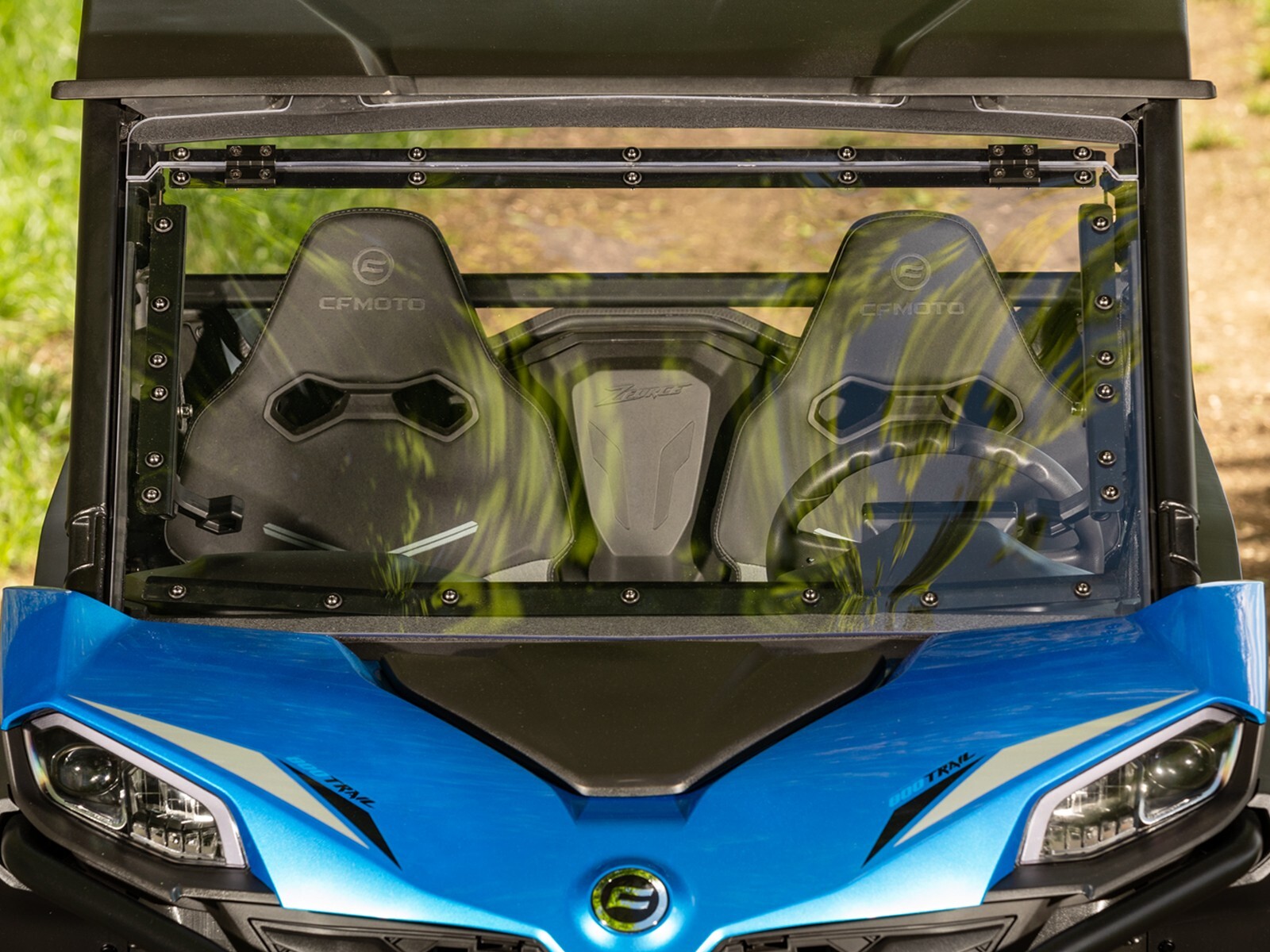 SuperATV Scratch Resistant Flip Windshield for CFMOTO ZForce 950 Sport (2023+)