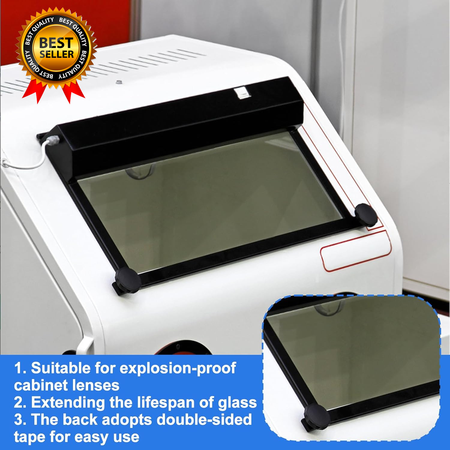 12 Pack Abrasive Blasting Cabinet Lens Cover Clear Polyester Film Sandblast