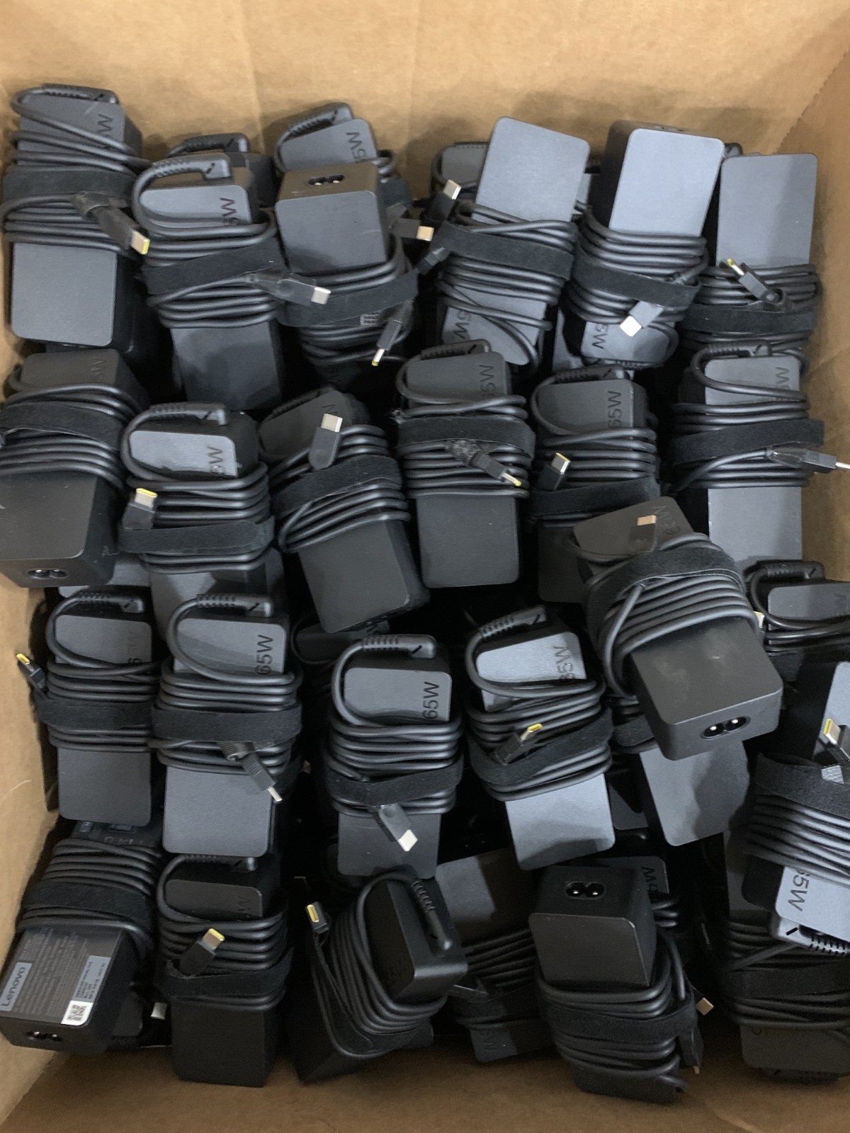 A lot of 10 Genuine Lenovo Max 65w 20V 3.25A AC Adapter USB Type C