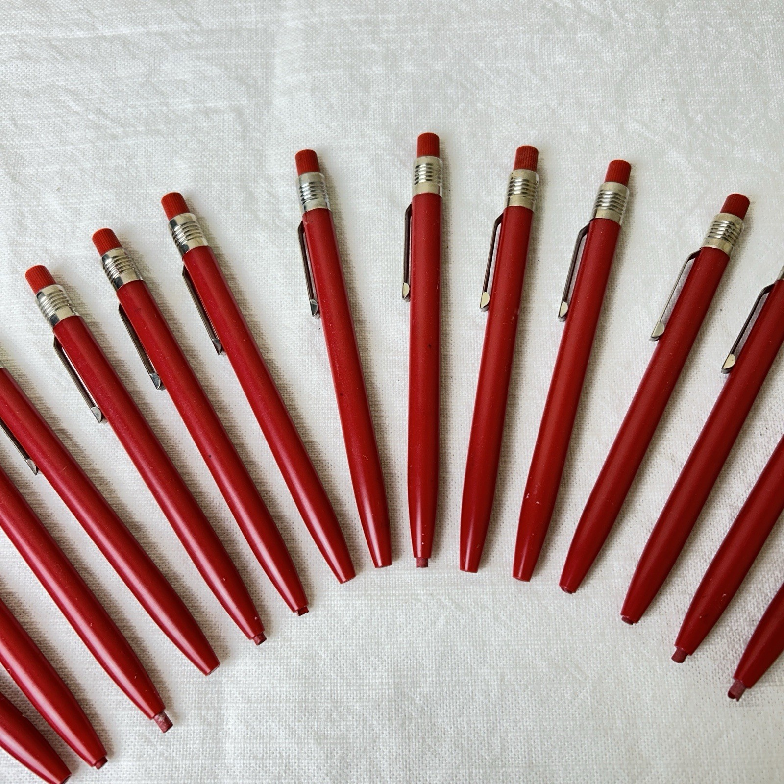 16 Scripto Mechanical Pencil Grease Crayon Red US Government Vintage