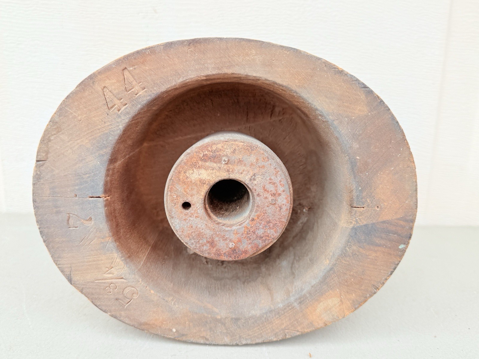 Antique Wooden Wood Hat Mold Millinery Hat Block Form