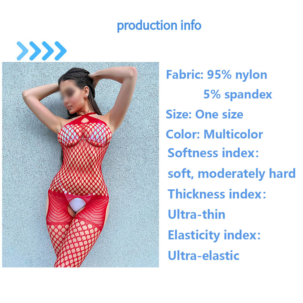 Women Sexy Bodysuit Lingerie Fishnet Body Stocking Babydoll Nightwear Sleepwear
