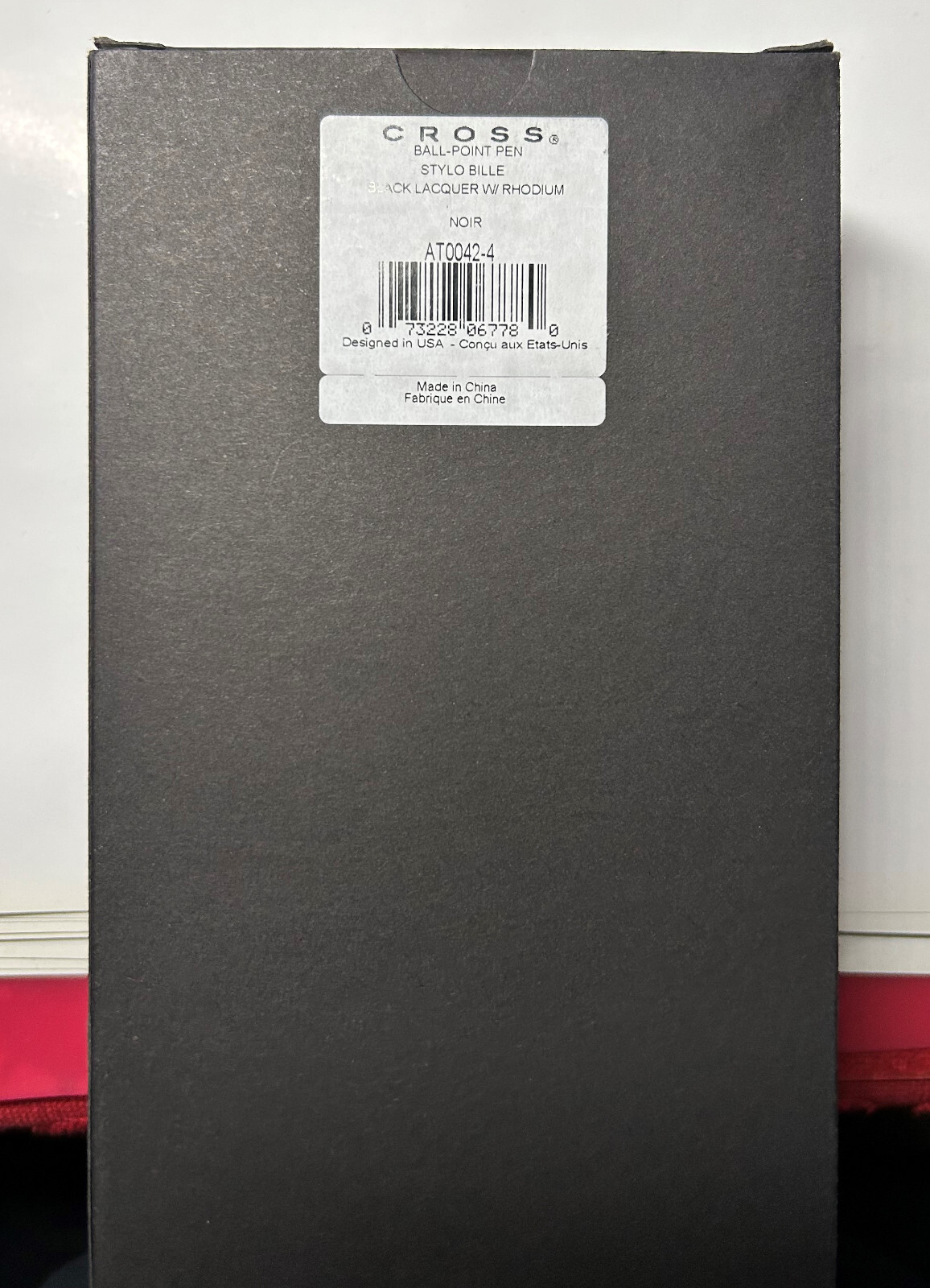 CROSS TOWNSEND BLACK BALL PEN WITH RHODIUM-PLATED APPOINTMENTS (AT0042-4)