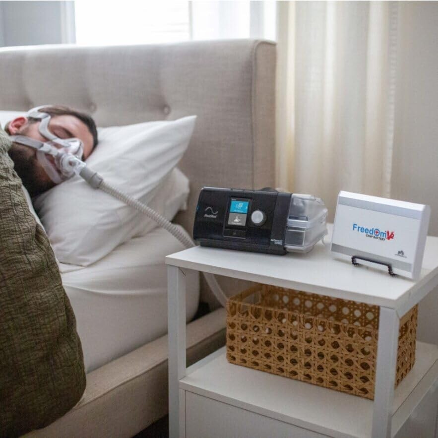 freedom V2 CPAP Battery Backup Power Supply for Camping, Travel & Power Outage
