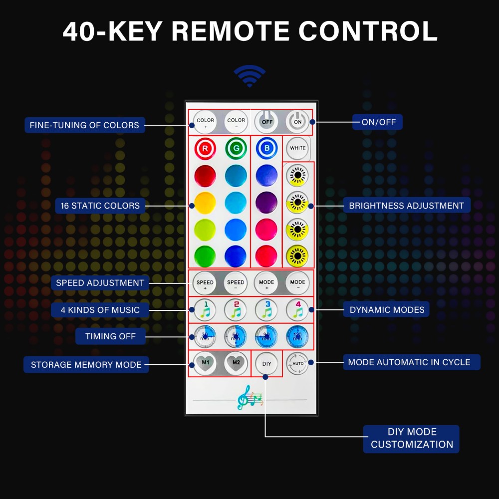 20In LED Lighted Liquor Bottle Display Shelf Bottle Shelf for Home Bar Party
