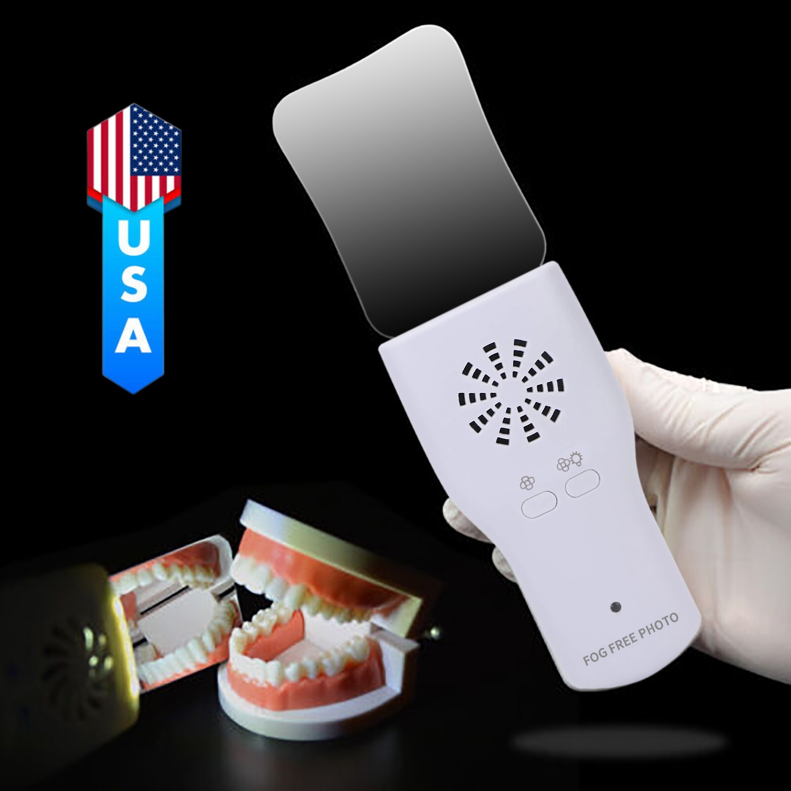 Dental Occlusal Mirror Fog Free LED Intra Oral Photo System Mirror Anti-Fog 4K