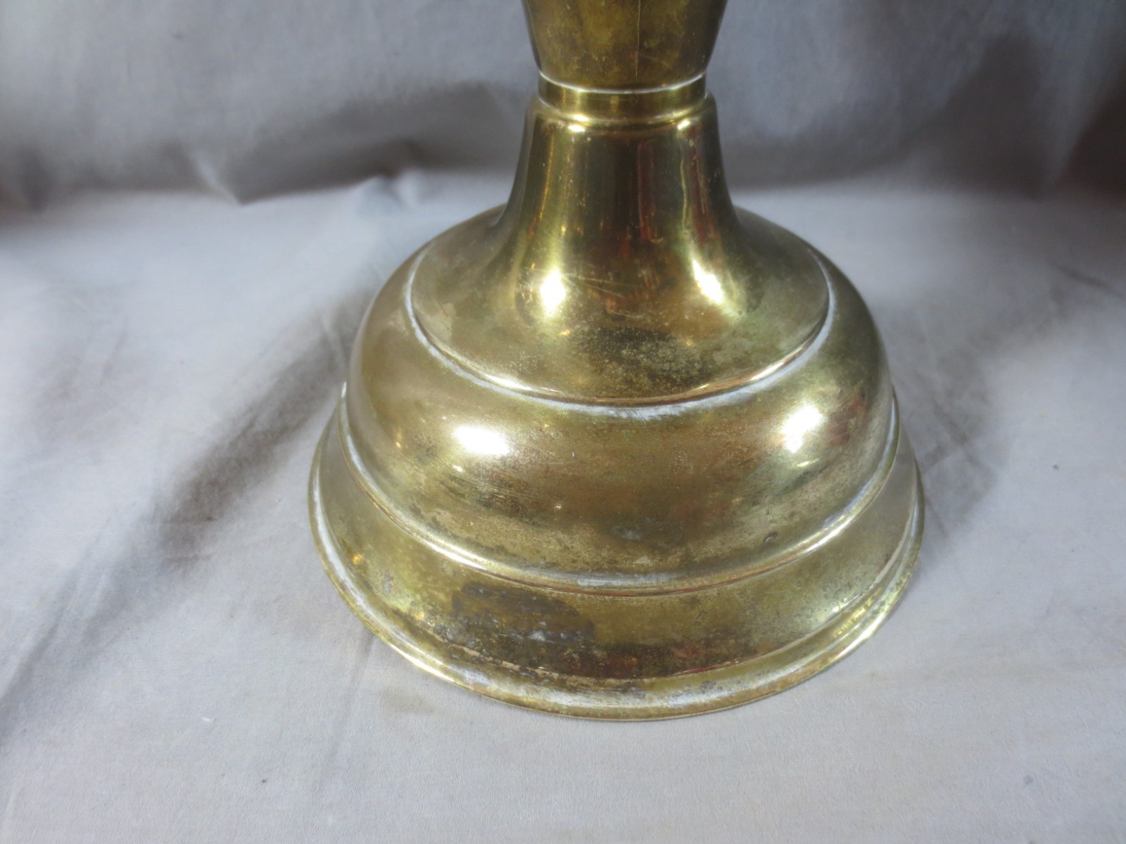 Vintage Made In England Brass Duplex Oil Lamp Chimney & Shade Shepards Hut Lamp
