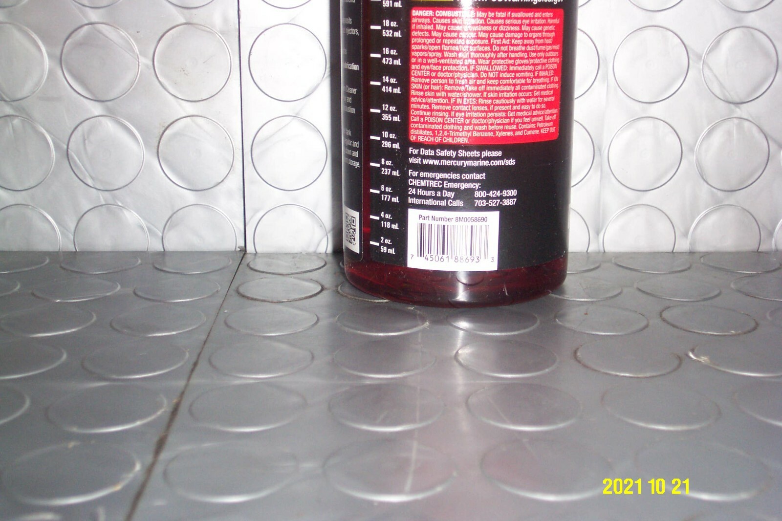 Mercury Marine Quicksilver Quickare Fuel Treatment Quart 32oz OEM 92-8M0058690