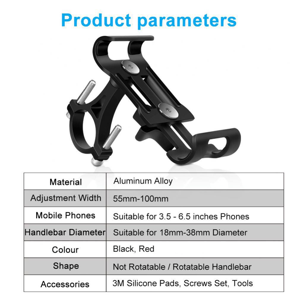 360° Aluminum Motorcycle Bike Bicycle GPS Cell Phone Holder Handlebar Mount New