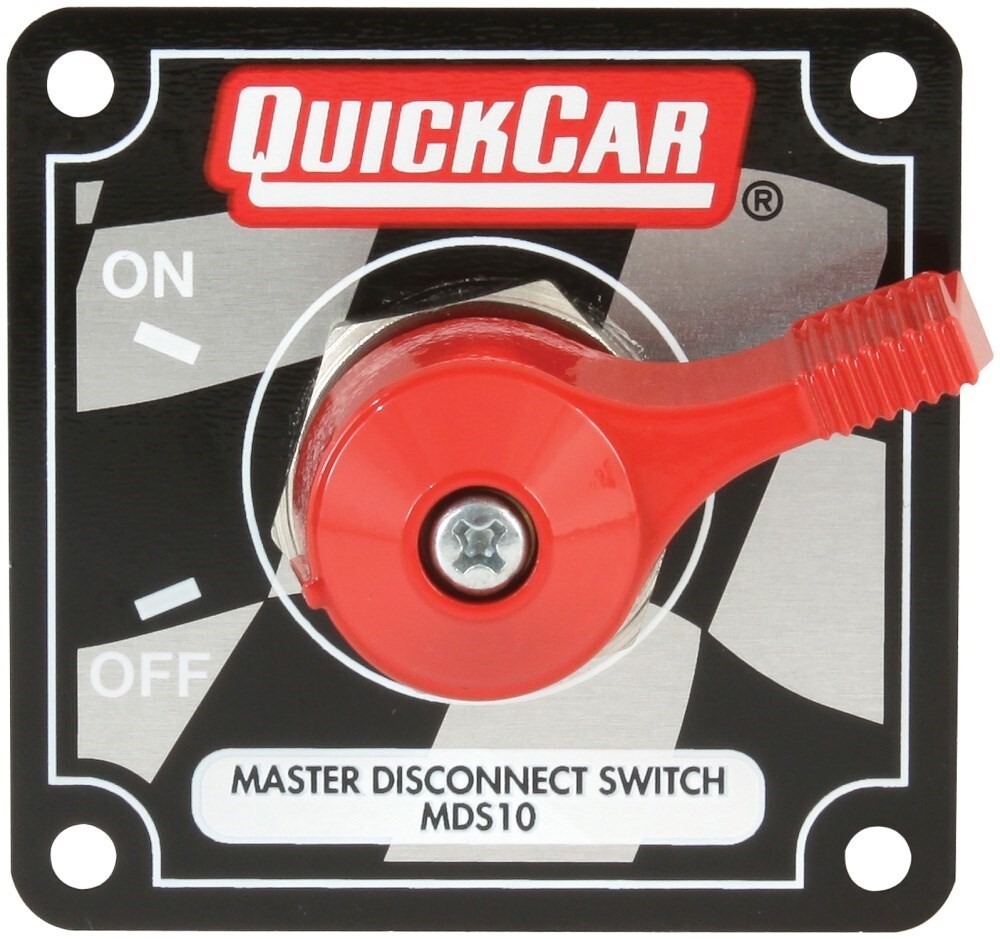 QuickCar 55-009 Red Complete Master Disconnect Emergency Cut Off Switch 2 Post