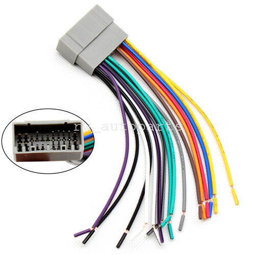 For 2002-2008 Dodge Chrysler Aftermarket Car Stereo Radio Wiring Harness Adapter