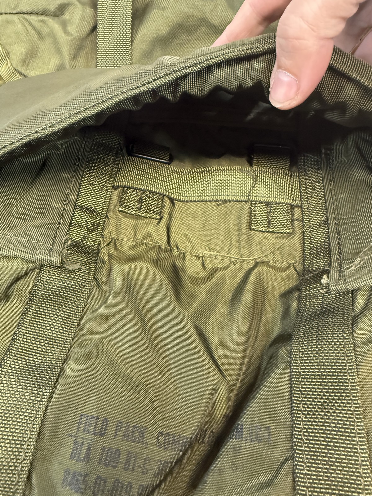 Vintage US Military ALICE Field Pack Medium Nylon Combat Backpack Army OD Green