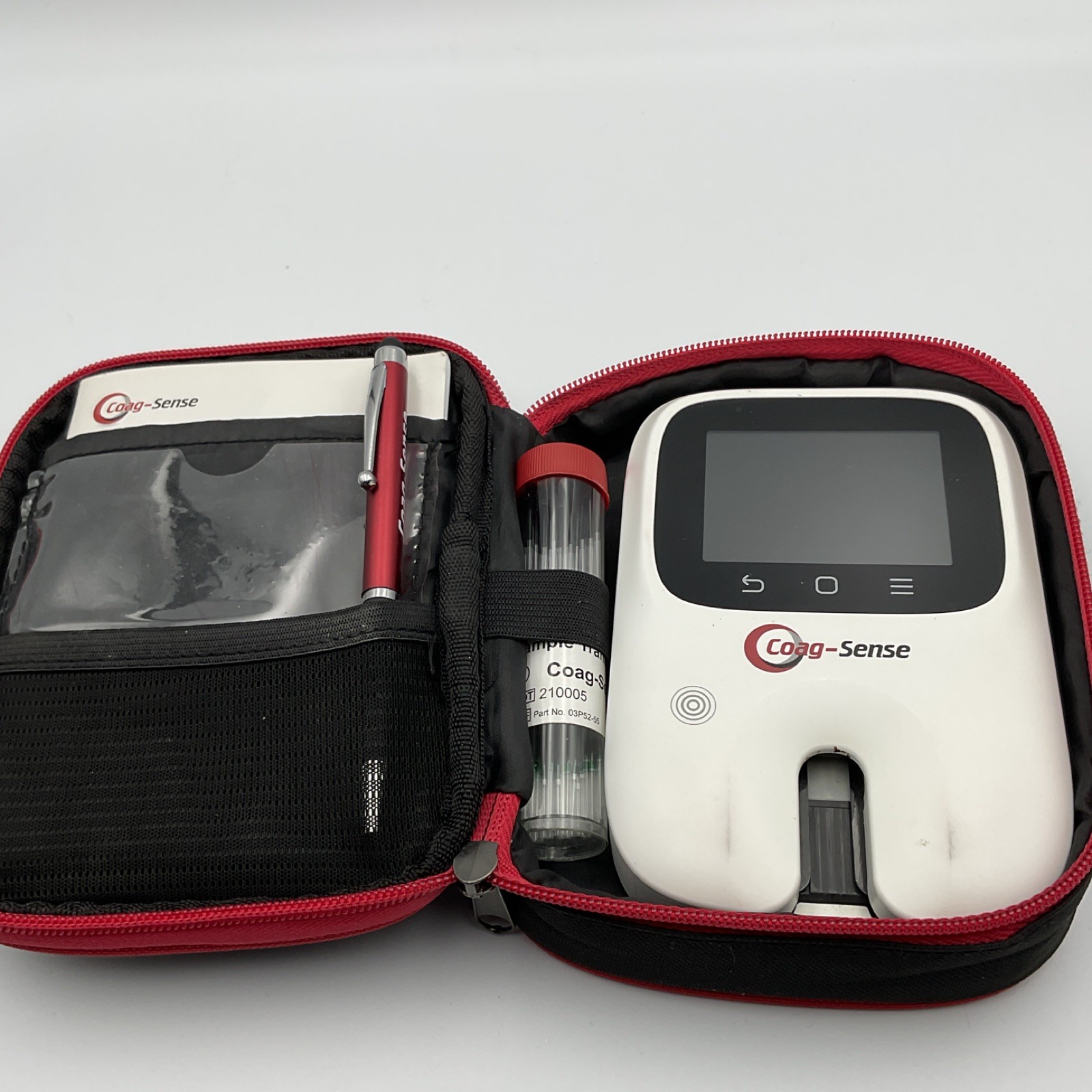 Coag-Sense Electronic Monitor Digital Blood Device w/ Carry Case & Accessories