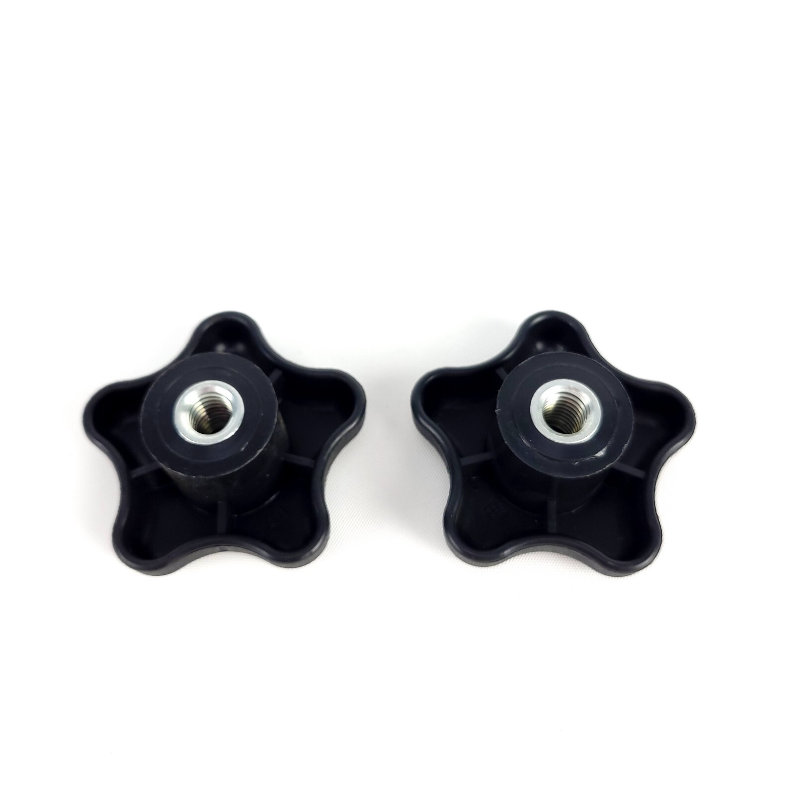 (Lot of 2) Star Hand Knob Blind Hole 3/8" - 16 Dia: 2.25"
