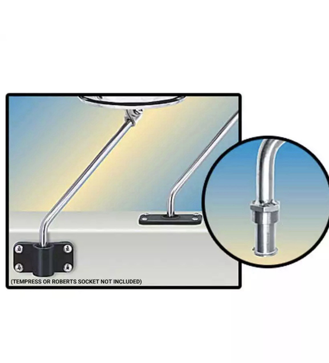 Magma A10-160 Tempress Fish-On/Roberts Socket Kettle Mount Marine Grills Boat RV