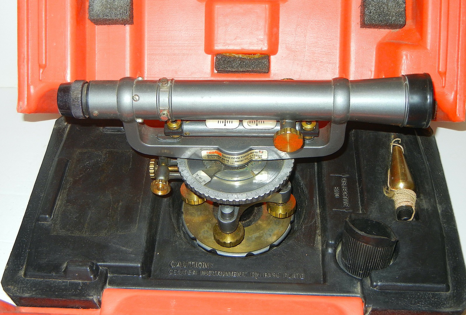 DAVID WHITE REALIST UNIVERSAL MODEL 8114 TRANSIT & CASE