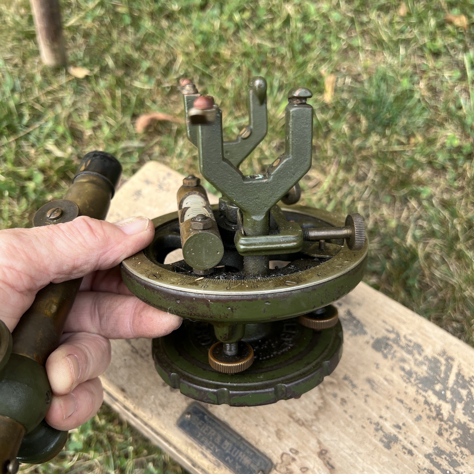 Early 1900’s Geier and Bluhm Surveyors Level with Box