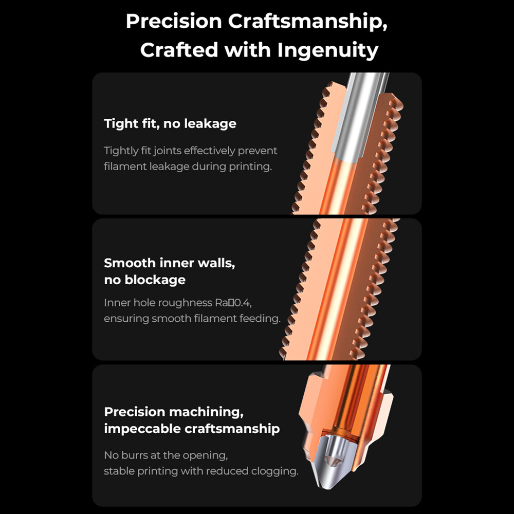 Quick-Swap 3D Printer Nozzle Kit, Nozzles Copper Alloy for K1C/Ender-3 V3/Plus
